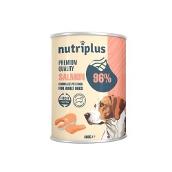 COMIDA HUMEDA SALMON NUTRIPLUS PERROS 400 GR