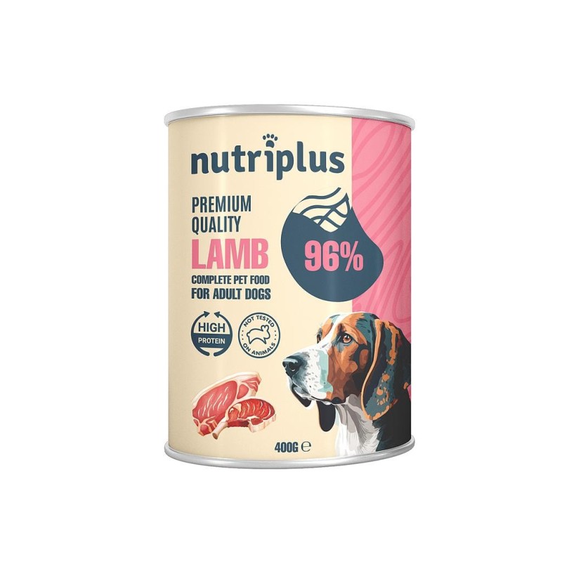COMIDA HUMEDA CORDERO NUTRIPLUS PERROS 400 GR COMIDA HUMEDA CORDERO NUTRIPLUS PERROS 400 GR