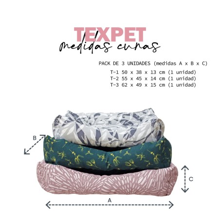 TEXPET CUNA REDONDA PAW LONETA T-2