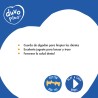 DUVO CUERDA ALGODON HUESO AZUL 35CM