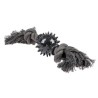 ECO Cuerda Negra 2 Nudos con Bola de Goma | Juguete Resistente para Perros