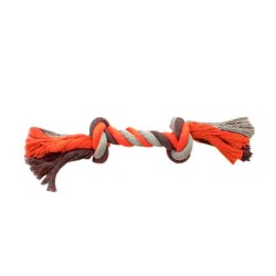 Cuerda de Algodón Hueso Naranja T-M 26 cm | Juguete para Perros Medianos