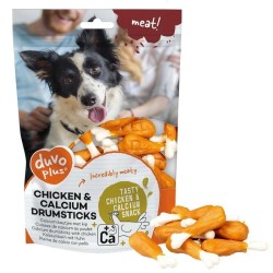 Duvo Meat Muslos de Pollo y Calcio 180 g | Snack Nutritivo para Perros
