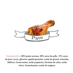 SERRANO SNACKS PERROS PAVO 100 GR