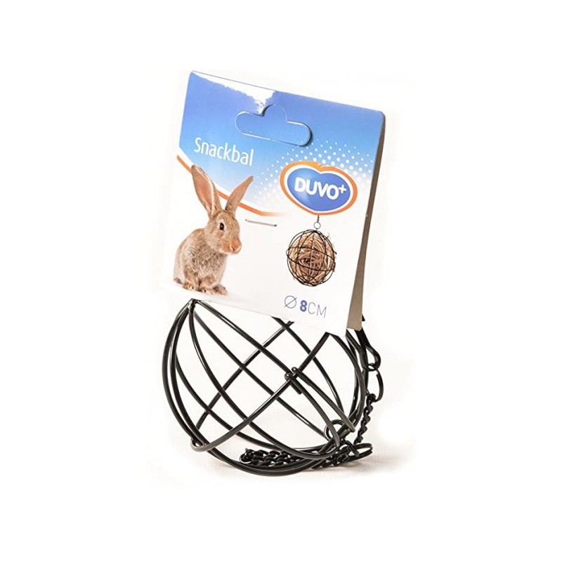 Bola Metálica para Snacks de Roedores 8 cm | Juguete y Comedero