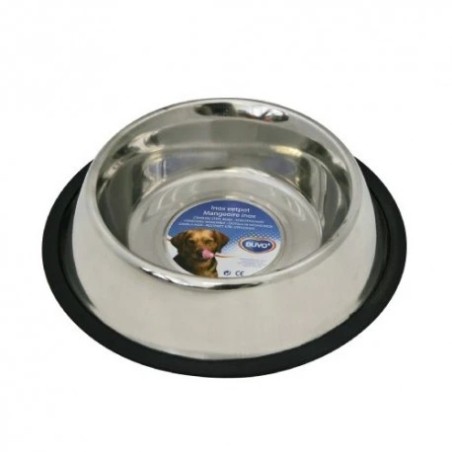 Comedero de Acero Antideslizante 470 ml | Resistente y Seguro – 20 cm