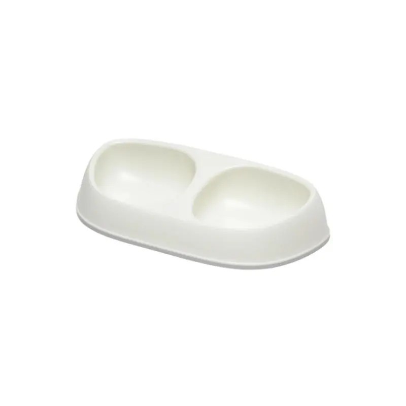 Comedero Doble Sensibowl Blanco para Gato | 2 x 200 ml Elegancia y Funcionalidad