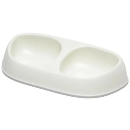 Comedero Doble Sensibowl Blanco para Gato | 2 x 200 ml Elegancia y Funcionalidad