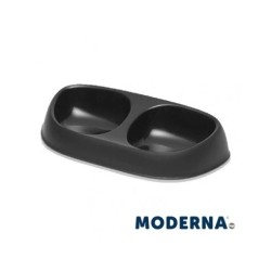 Comedero Doble Sensibowl negro para Gato | 2 x 200 ml Elegancia y Funcionalidad
