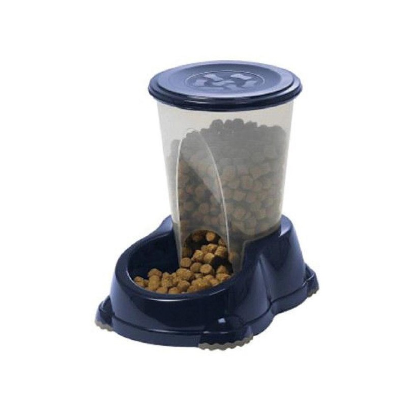 Comedero con Botella 1.5 L Marino para mascotas, práctico y duradero Comedero con Botella 1.5 L Marino para mascotas, práctico y duradero