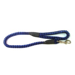 Correa de Guía Bicolor Azul/Negra, control y estilo para tus paseos con tu mascota