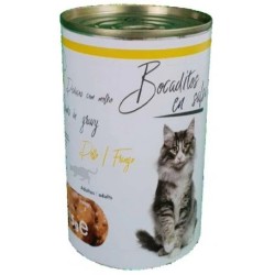 Lata 415g Bocaditos en Salsa de Pollo para Gato | Nutritivo