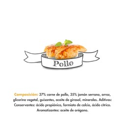 SERRANO SNACKS PERROS POLLO 100 GR