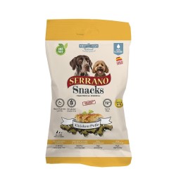 SERRANO SNACKS PERROS POLLO 100 GR